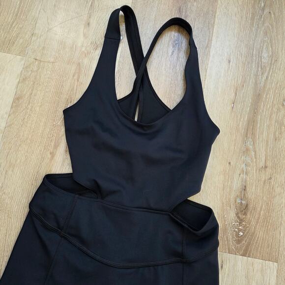 Free People Movement Black Back It Up Jumpsuit sz Small Athletic Athleisure - Picture 3 of 6